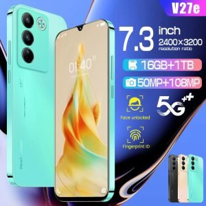Latest Mobile Phones Unlocked Android 14 Smartphone 8GB+256GB